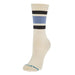 Unisex Boyd Stripe Stone Blue Crew Socks