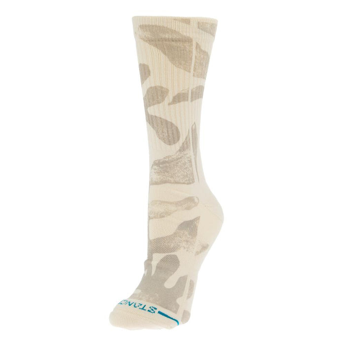 Unisex Flora Cruz Tan and Cream Crew Socks
