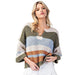Womens Fern Large Strip Sweater