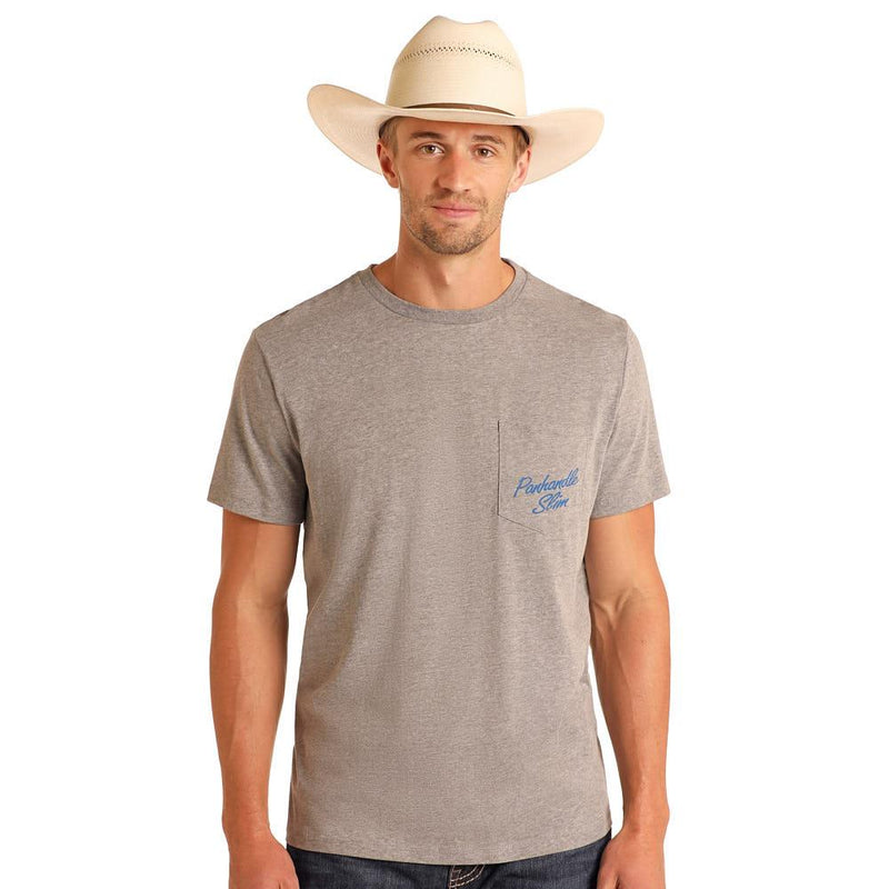 Men's Grey Graphic Short Sleeve T-shirt