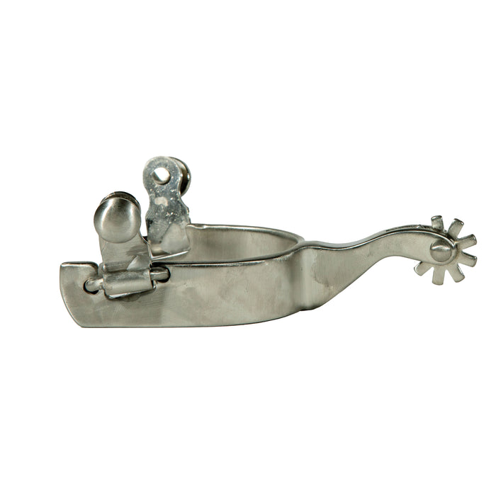 Equisential 1/2in Band Silver Youth Western Spurs
