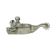 Equisential 1/2in Band Silver Youth Western Spurs