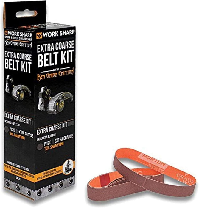 Red P120 Grit Belt for the Ken Onion Edition
