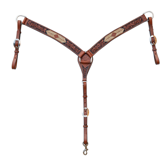 Arrowhead Rawhide 1 3/4in Tapered Breast Collar