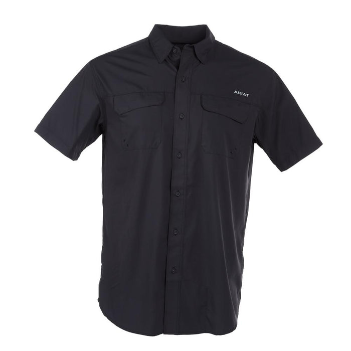 Mens Charcoal VentTek Outbound Short Sleeve Shirt
