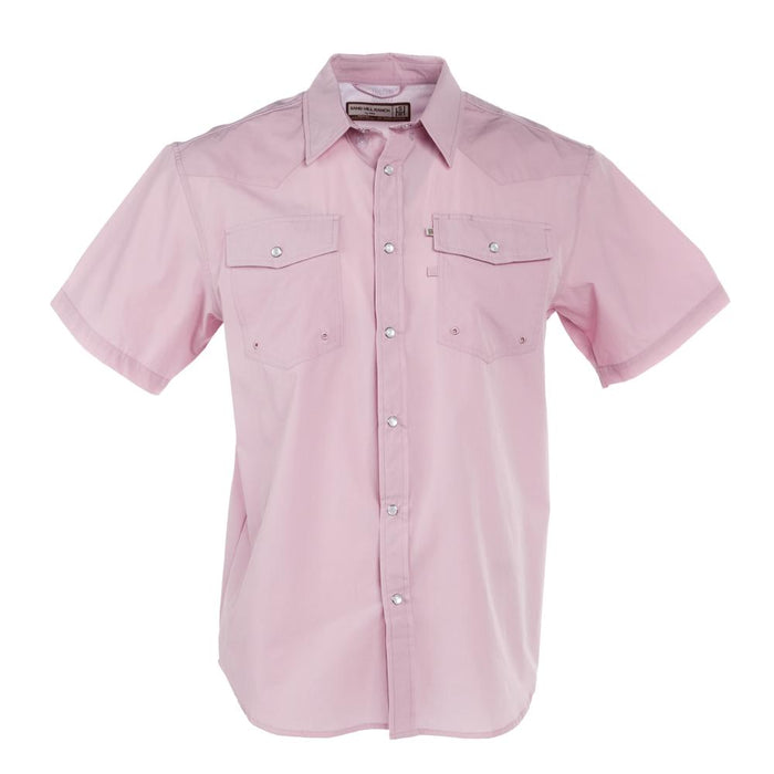 Men's Lavender Short Sleeve Pearl Snap Shirt