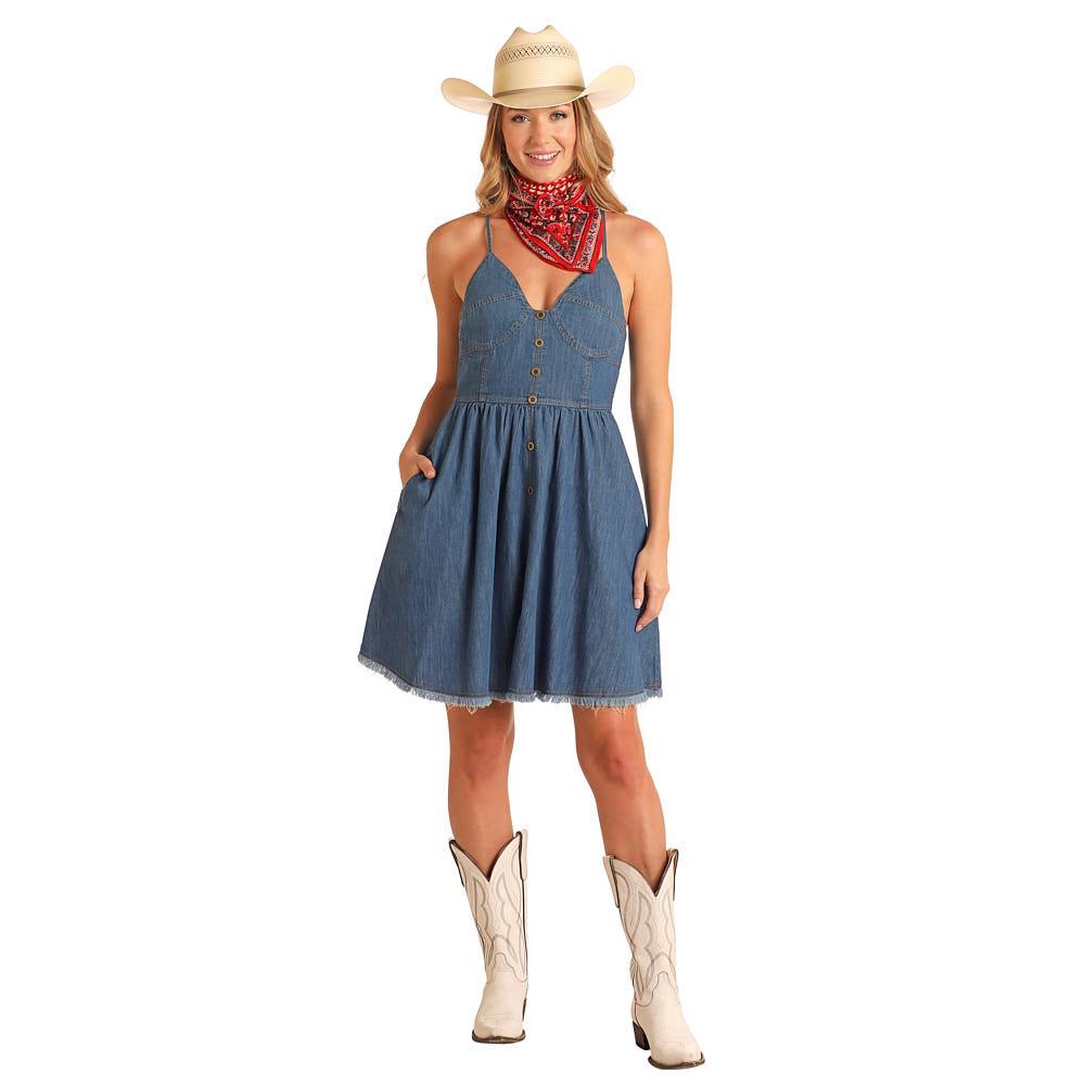white christmas dresses Change It Up Denim Dress MD