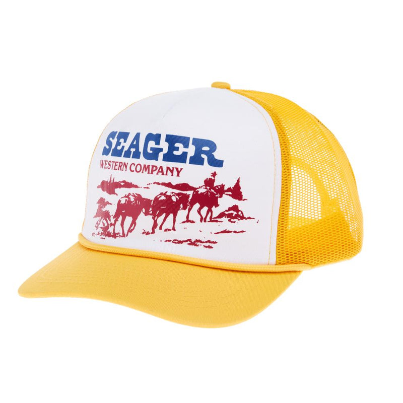 Men's Pack Mule Yellow and Cream Cap