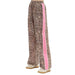 Womens Leopard Print Wide Leg Pants