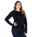 Womens Black Equitation Long Sleeve Tech Shirt