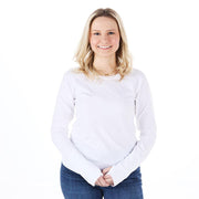 Women's White Long Sleeve Equitation Tech Shirt