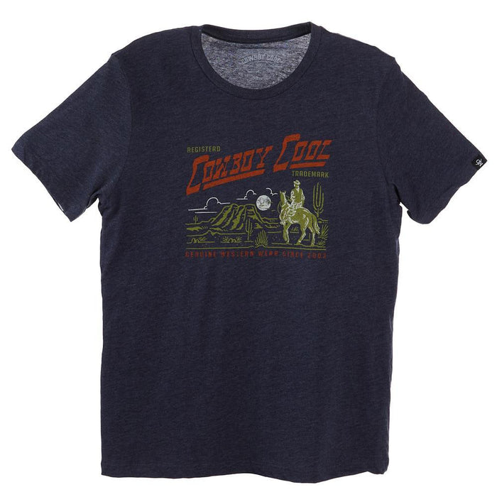 Mens Navy Trademark Short Sleeve T-Shirt
