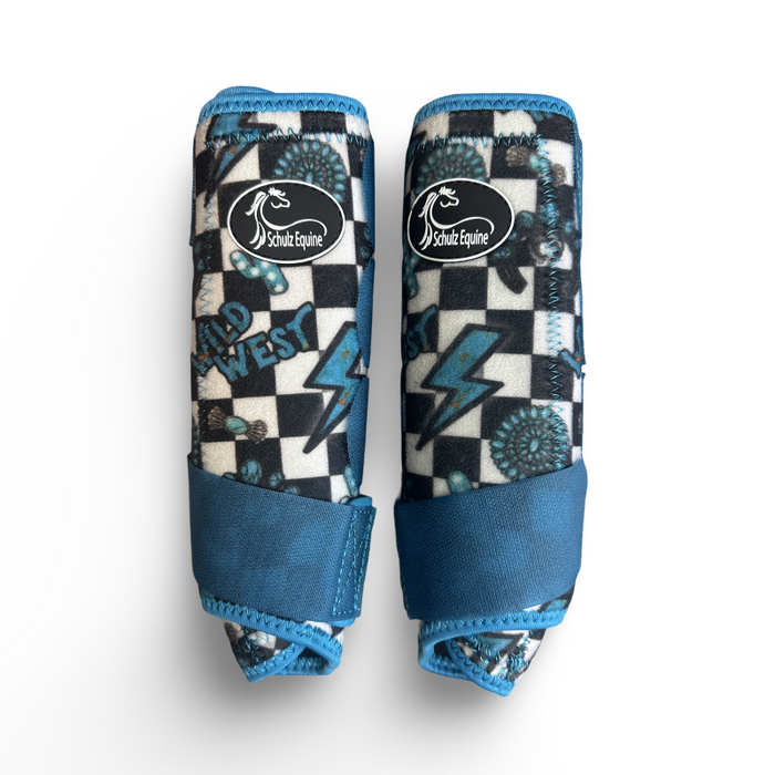 Schulz Equine Turquoise Glass 2 Pack Splint Boots