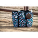 Turquoise Glass Grooming Tote