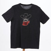 Mens Charcoal Mustache Cowboy T-Shirt