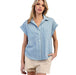 Womens Dark Denim Stripe Top