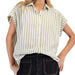 Womens Desert Sage Stripe Top