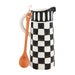 Black and White Check Pitcher Set