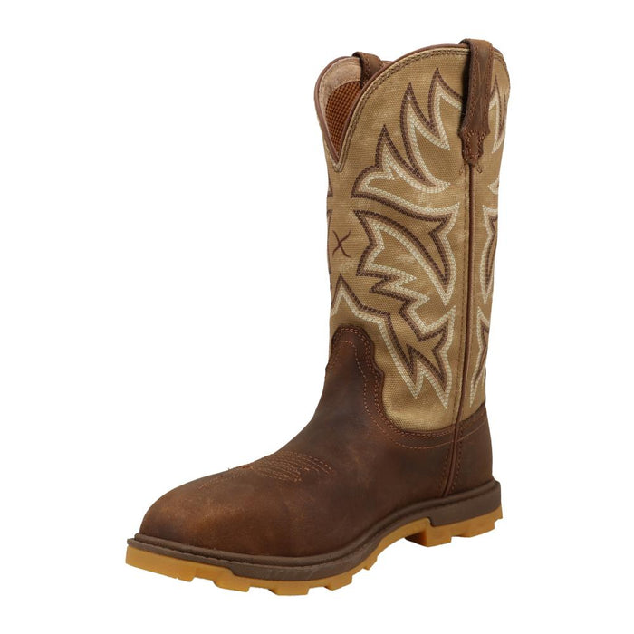 Womens Ultralite 11In Bison Brown Top Nano Square Toe Work Boot
