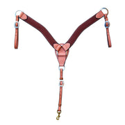 Tan Bison Overlay 2in Contoured Breast Collar