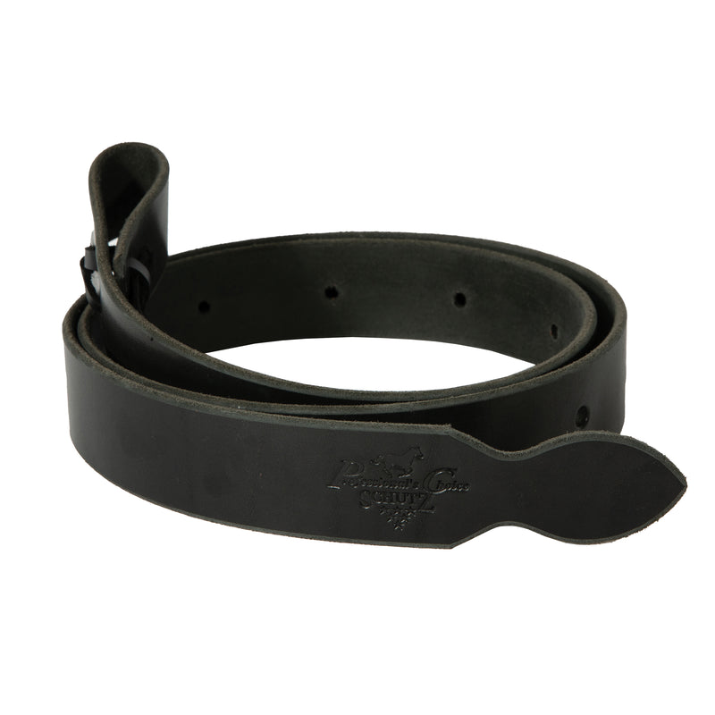 1 1/2in X 60in Black Leather Latigo Cinch Tie Strap