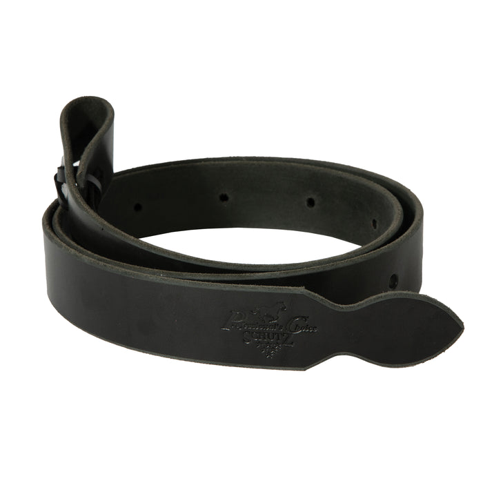 1 1/2in X 60in Black Leather Latigo Cinch Tie Strap