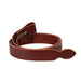 1 1/2in X 60in Burgundy Leather Latigo Cinch Tie Strap