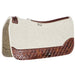 3/4in Barrel Racer Carmel Diamond Natural Felt Saddle Pad