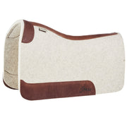 3/4in No Gullet Barrel Racer Natural Felt Saddle Pad