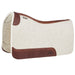 3/4in No Gullet Barrel Racer Natural Felt Saddle Pad