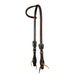 5/8in Chocolate Roughout Rasp Single Ear Headstall