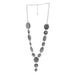 Turquoise Accent Concho Necklace