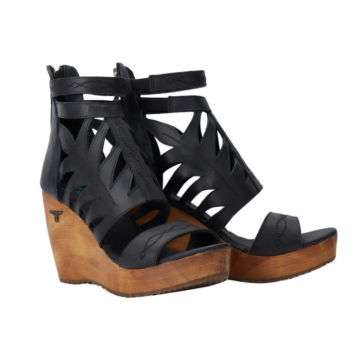 Women`s Jet Black Becca Wedge Sandal