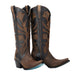 Women`s Jet Black Burnt Caramel Jolene 14.5In Matching Top Boot