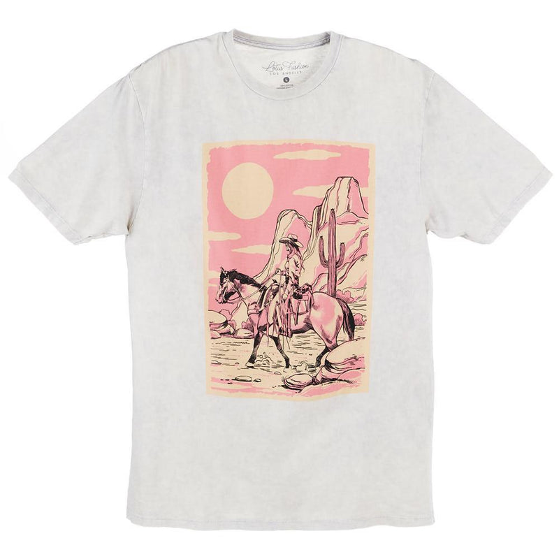 Womens White Wild West Cowgirls Tee
