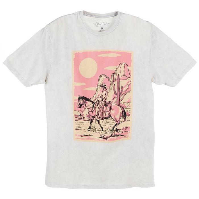 Womens White Wild West Cowgirls Tee