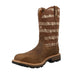 Mens Ultralite 11" Bison Brown Top Nano Square Toe Work Boot