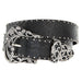 Roper Women's Black Embossed Floral Belt