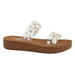 Womens Bad Romance Clear Pearl Sandals