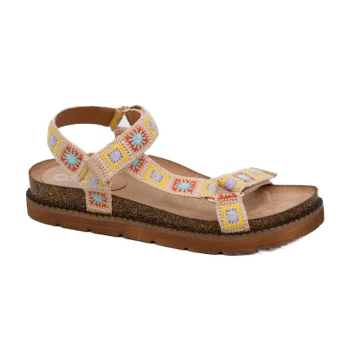 Womens Are You Serious Natural Flat Sandals