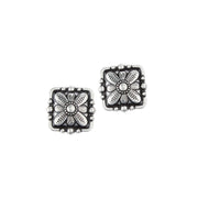 2 Pack 1.5in Silver Daisy Screwback Conchos