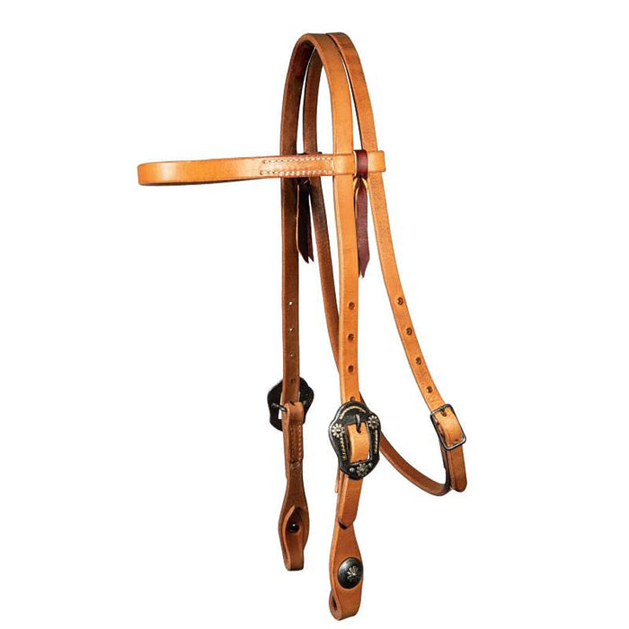 Daisy Double Buckle Browband Headstall