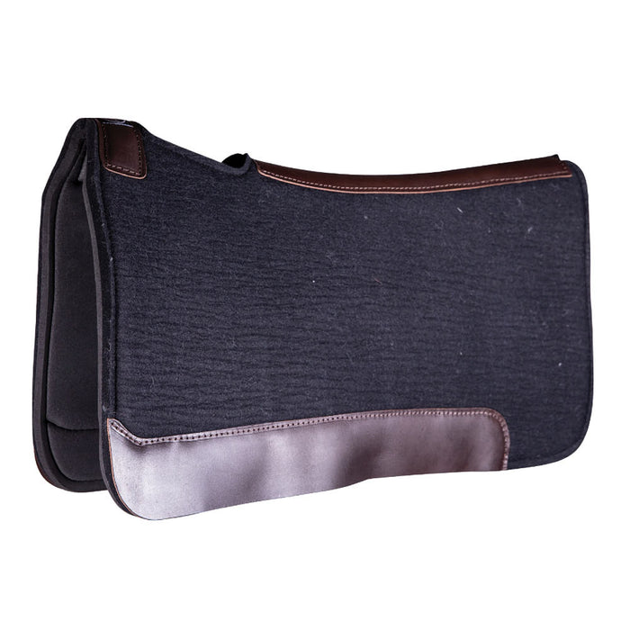 1in Black Felt/Rubber Work Saddle Pad
