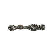 Ladies/Youth Black and White Paisley Spur Straps