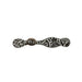 Ladies/Youth Black and White Paisley Spur Straps