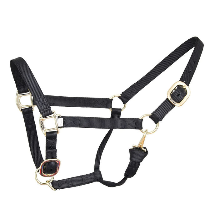 Deluxe Black Nylon Average Halter