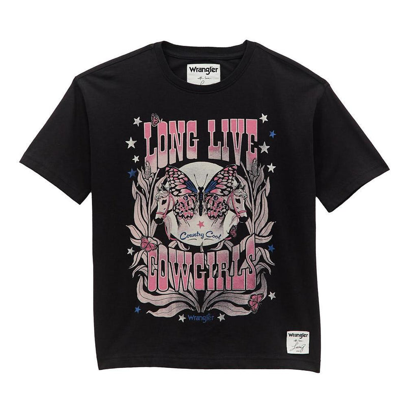 x Lainey WIlson Girls Long Live Cowgirls T-Shirt