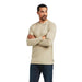 Mens FR Khaki Base Layer Long Sleeve Tee