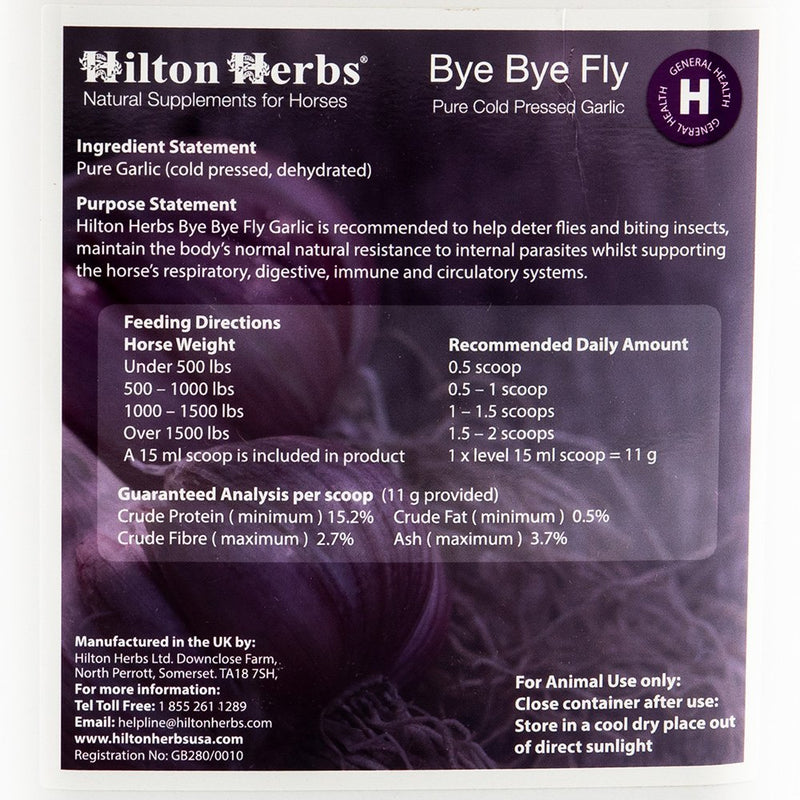 Hilton Herbs Bye Bye Fly Garlic Granules 4.4lb
