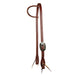 3/4in Silver Double Buckle Ranch Single Ear Headstall